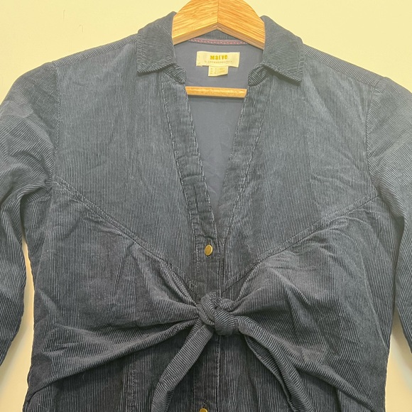 Corduroy Button Up Dress - Picture 3 of 3